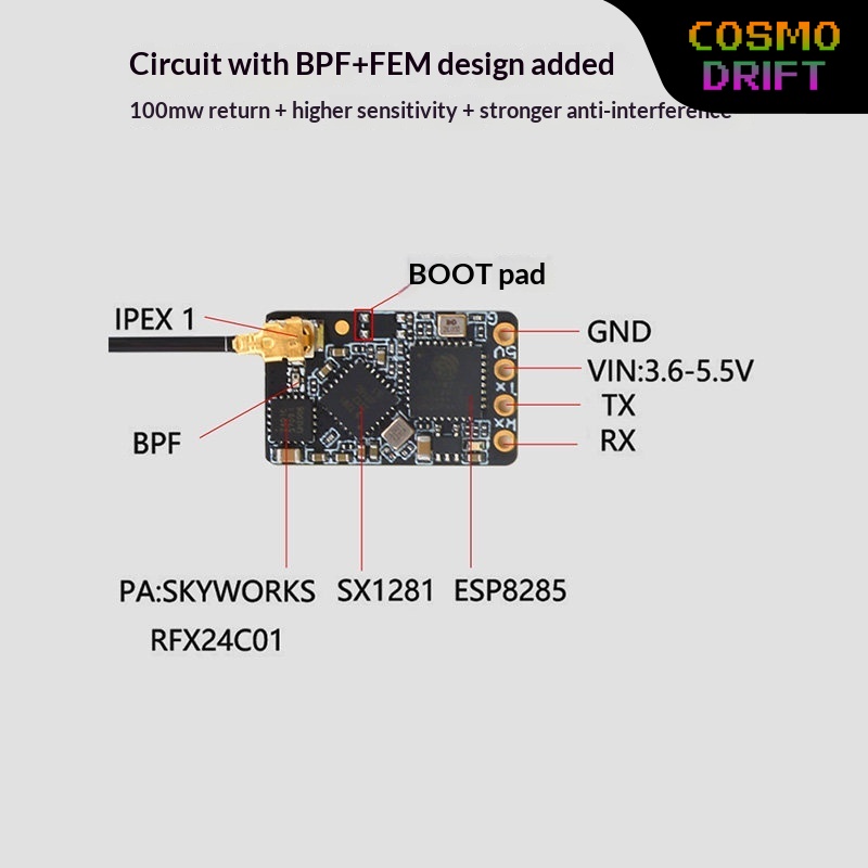 Drone Racing Receiver - Hot BAYCK Expresslrs Elrs Ontvanger 2.4