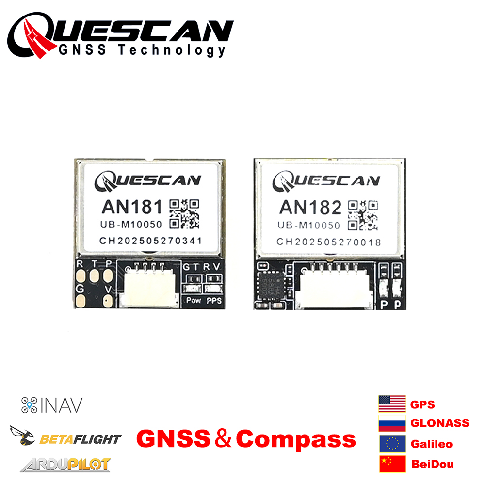 Drone Racing Flight Controller - QUESCAN 18mm M10 GPS GNSS-module met