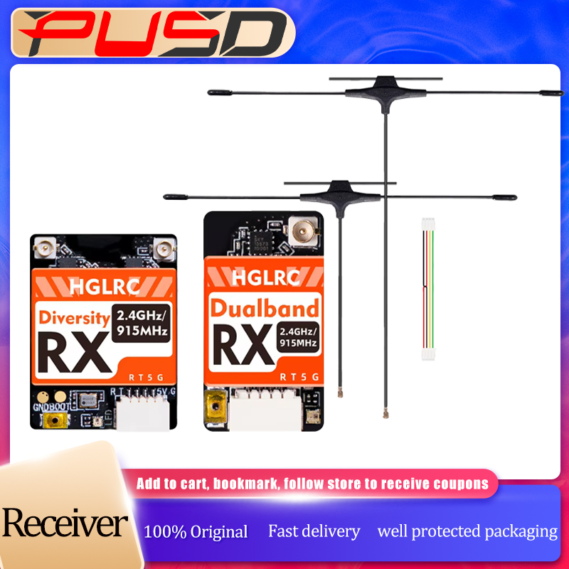 Drone Racing Receiver - HGLRC Dual-band True Diversity ELRS-ontvanger 915MHz/2.4GHz