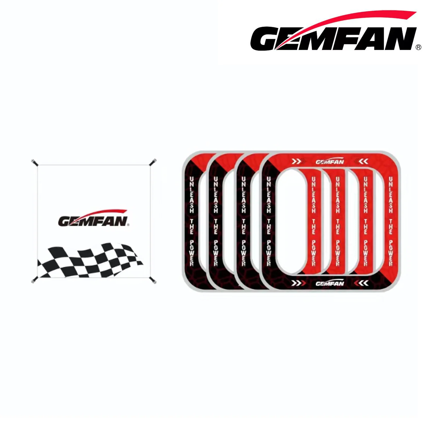 Drone Racing Flag - Gemfan 4in1 Racepoorten Afneembare Baffle Reflecterende