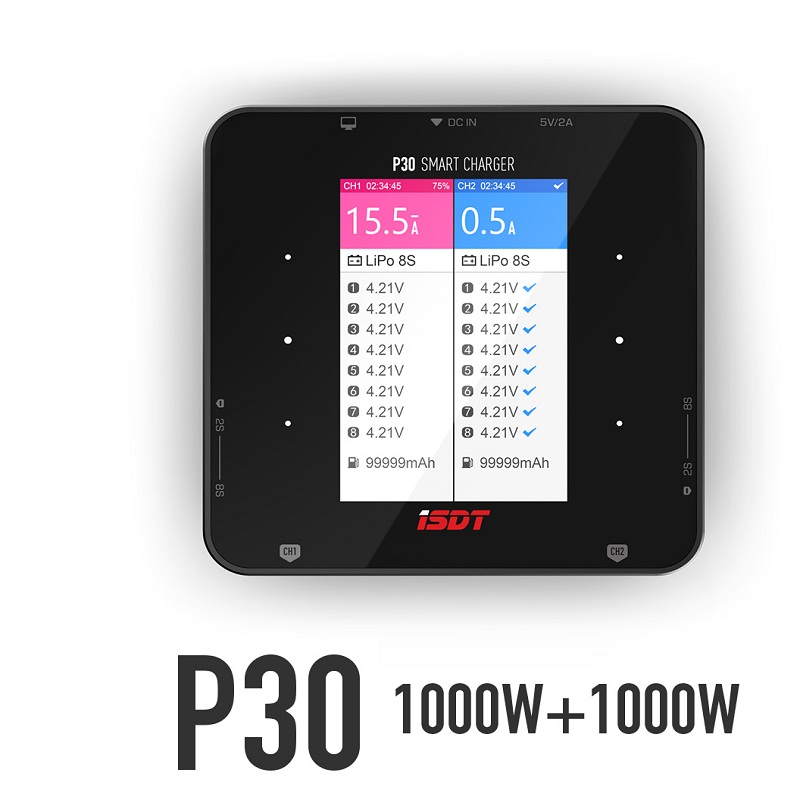 Drone Racing Charger - ISDT P30 Dual Balance Charger Signaalkanaal