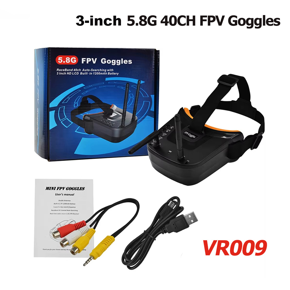 Drone Racing Goggles - VR009 FPV-videobril 3 inch 480 *
