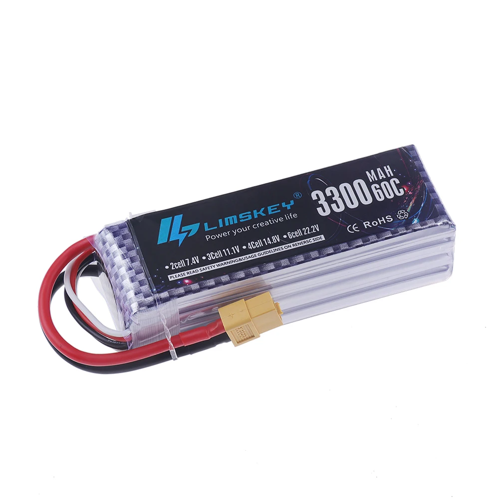 4S LiPo Batterij 14.8V 3300mAh - Drone Racing Battery recensie en prijs
