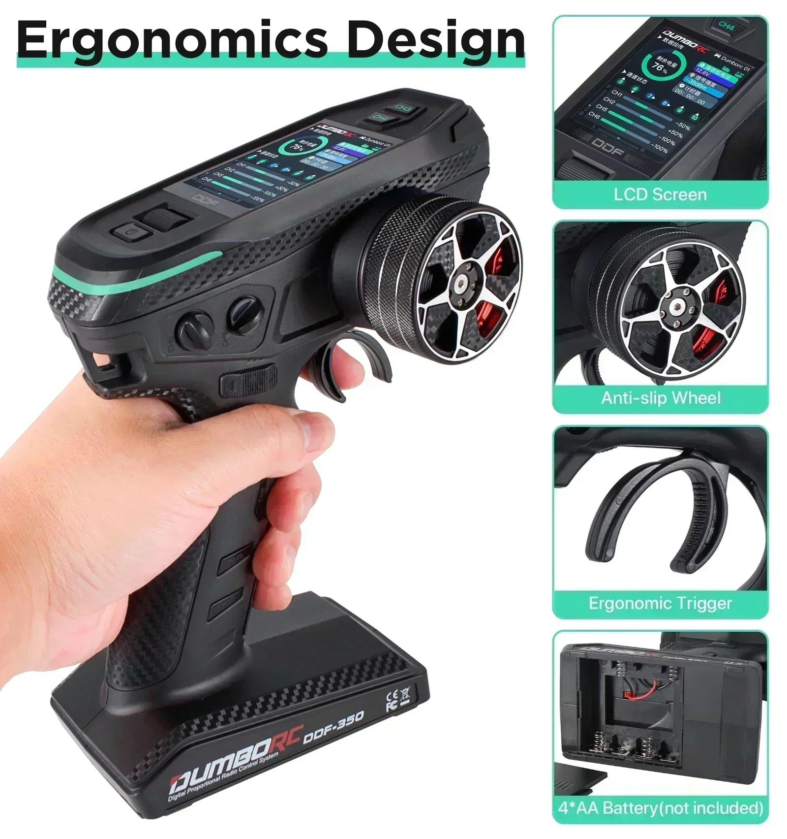 DUMBORC DDF-350 10CH RC Afstan - Drone Racing Receiver recensie en prijs