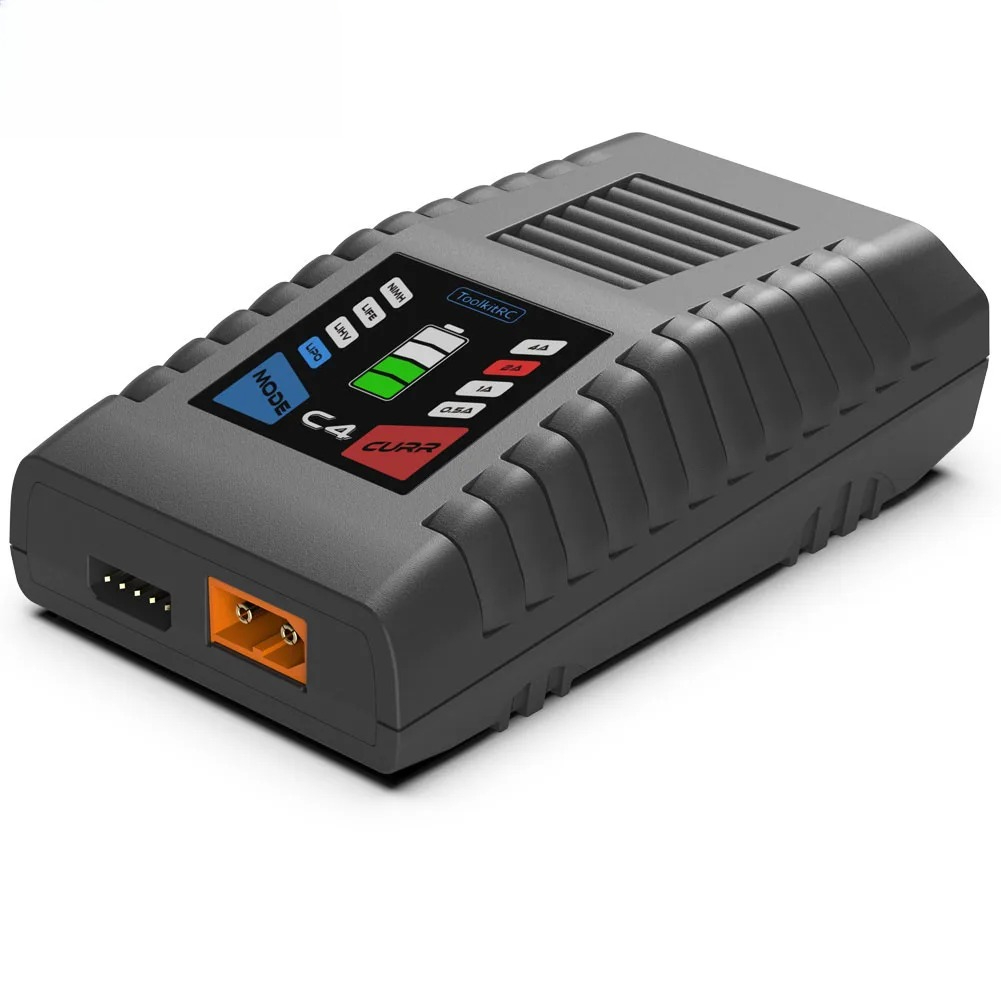 ToolkitRC C4 Oplader 50W 5A AC - Drone Racing Charger recensie en prijs