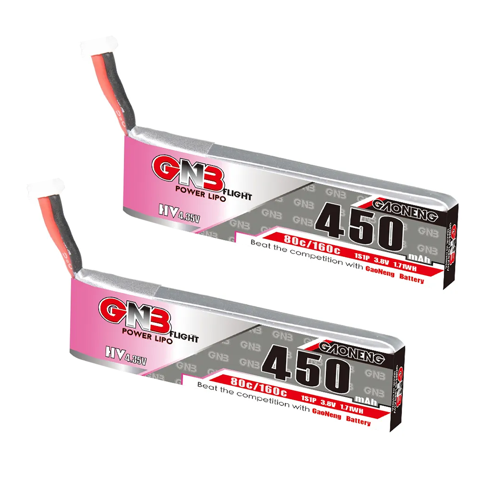 2 stuks nieuwe GNB 2S 7.6V 450 - Drone Racing Charger recensie en prijs