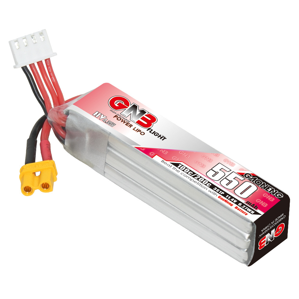 GNB HV 11.4V 550mAh 100C/200C  - Drone Racing Battery recensie en prijs
