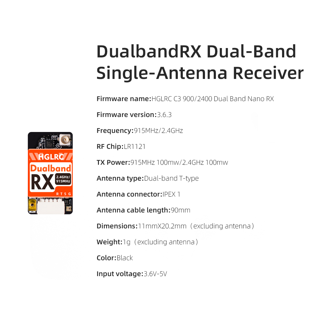 HGLRC Dual-band True Diversity - Drone Racing Receiver recensie en prijs