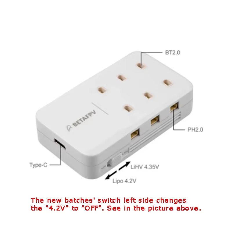 BETAFPV 6 poorten 1S Lipo-batt - Drone Racing Charger recensie en prijs