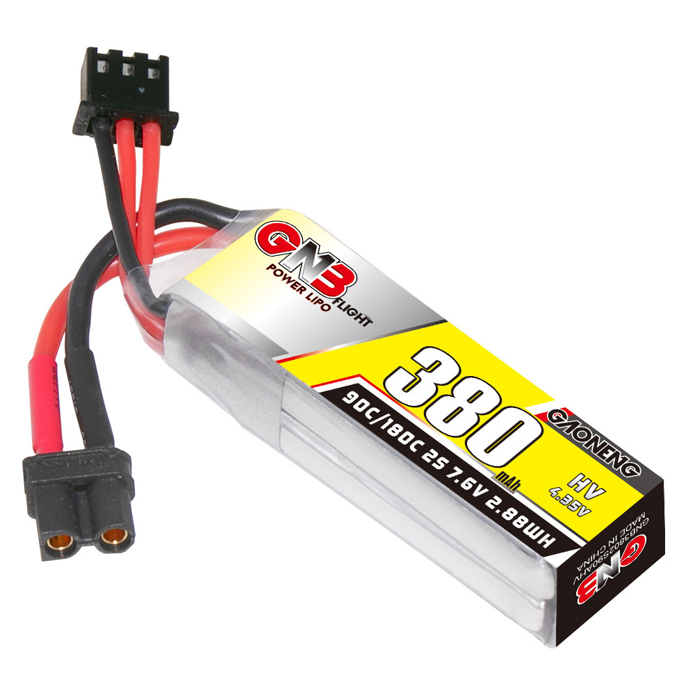 GNB 2S 7.6V 380mAh 90C/180C Li - Drone Racing Battery recensie en prijs