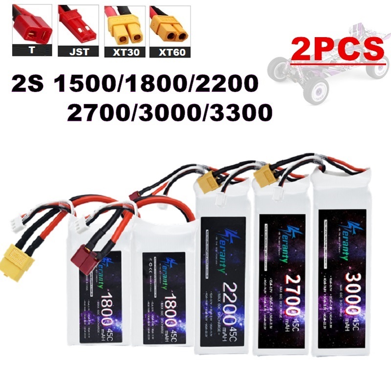 2 STKS 7.4 V Lipo 2 S Batterij - Drone Racing Battery recensie en prijs