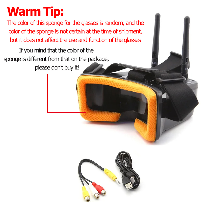 VR009 FPV-videobril 3 inch 480 - Drone Racing Goggles recensie en prijs